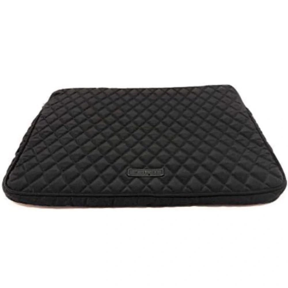 Black Quilted Laptop Sleeve